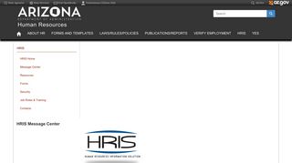 HRIS Message Center | Human Resources - Hris Yes Portal Login