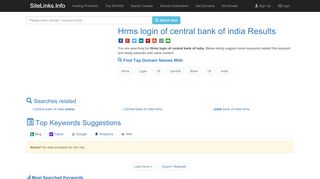 
                            5. Hrms login of central bank of india Results For Websites Listing - Cent Swa Darpan Login