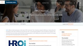 
                            7. HROi Review 2019 | PEO Service Reviews - business.com - Hroi Employee Login