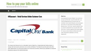 
                            3. HRSaccount - Retail Services Online Customer Care - How to ... - Polaris Star Card Capital One Portal