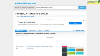 
                            8. hrsedu.attendance.gov.in at WI. Dashboard | Haryana ... - Hryedu Attendance Gov In Employee Portal