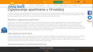 Hrvatska apartmani sobe vile privatni smještaj u Hrvatskoj - Anna Tours - Portal Hrvatskaapartmani Hr