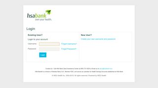 
                            7. HSA Bank - Login - Hcsc Portal