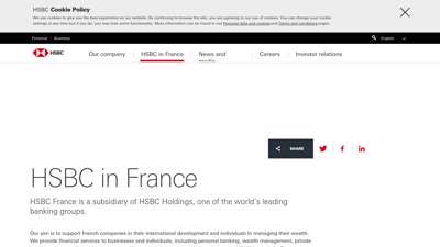 HSBC in France - About HSBC  HSBC France