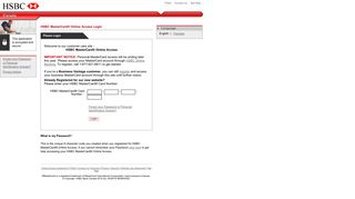 
                            6. HSBC MasterCard® Online Access Login - Onlineaccess Ca Portal