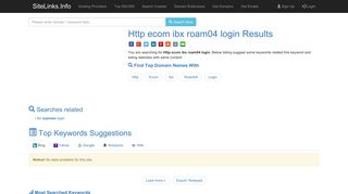 
                            6. Http ecom ibx roam04 login Results For Websites Listing - Https Ecom Ibx Com Roam04 Portal