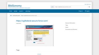 
                            5. https://cgifederal.secure.force.com/ | BibSonomy - Cgifederal Secure Force Login