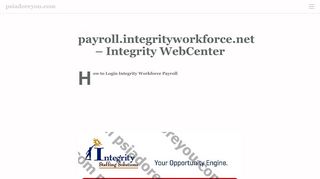 
                            4. HTTPS://PAYROLL.INTEGRITYWORKFORCE.NET ...