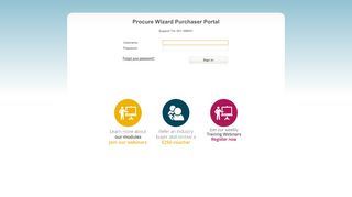 
                            3. https://purchaser.procurewizard.eu/login.aspx - Procure Wizard Purchaser Portal Login
