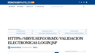 
                            4. https://sirve.sep.gob.mx/validacion Electronicas Login Jsp - Https Sirepve Sep Gob Mx Validacionelectronica Portal Jsp