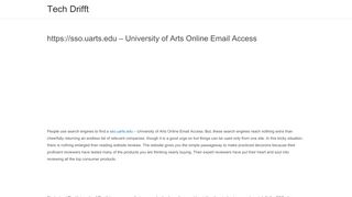 
                            5. https://sso.uarts.edu – University of Arts Online Email Access - Sso Uarts Edu Portal