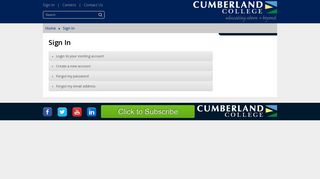 
                            5. https://www.cumberlandcollege.sk.ca/index.php?id=2 - Cumberland College Sign In