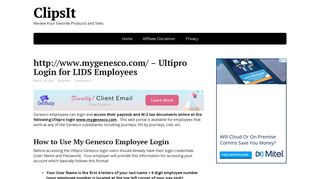 
                            8. http://www.mygenesco.com/ - Ultipro Login for Lids Employees - Mygeneseo Ultipro Login