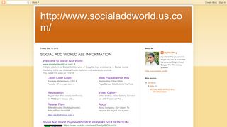 
                            5. http://www.socialaddworld.us.com/: SOCIAL ADD WORLD ... - Social Add World Login To Website