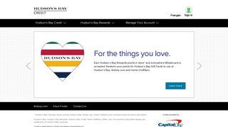 Hudson's Bay Credit - Hbc Mastercard Online Banking Portal