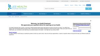 
                            3. Human Resources - Lee Health - Lee Memorial Employee Portal