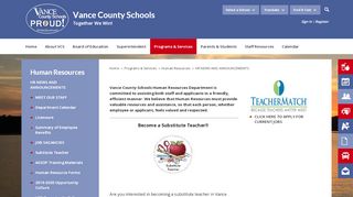 
Human Resources - Vance County Schools
