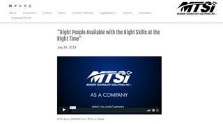 
                            5. Huntsville, AL Employees on MTSI as a Company – Modern ... - Mtsi Employee Portal