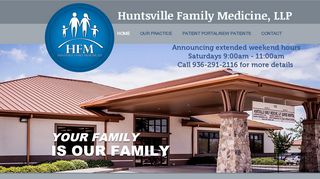 
                            2. Huntsville Family Medicine | Family practice | Huntsville, Texas - Huntsville Family Medicine Patient Portal
