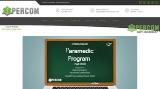 
                            1. Hybrid/Online Paramedic Program Information - CAAHEP ... - Percom Online Student Portal