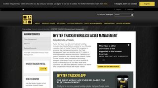 
                            3. HYSTER TRACKER Wireless Asset Management - Hyster Login