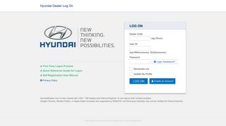 
                            6. Hyundai Dealer Log On - Hyundai Account Portal
