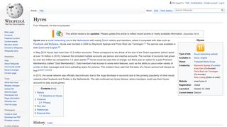 
                            3. Hyves - Wikipedia - Hyves Portal