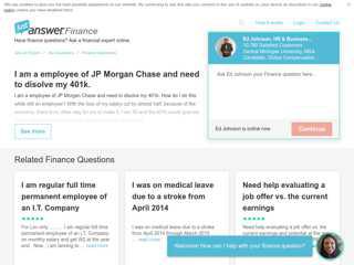 
                            6. I am a employee of JP Chase and need to disolve my 401k ...