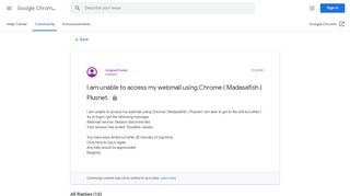 
                            4. I am unable to access my webmail using Chrome ( Madasafish ... - Freenetname Portal