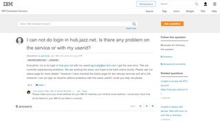 
                            8. I can not do login in hub.jazz.net. Is there any problem on the ... - Jazznet Login