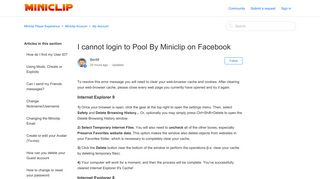 
I cannot login to Pool By Miniclip on Facebook – Miniclip ...  
