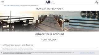 
                            2. I can't log in to my account - what should I do - Accor Live ... - Accorhotels Portal To My Account