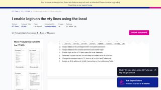 
                            7. i Enable login on the VTY lines using the local database j ... - Set Login On Vty To Use Local Database