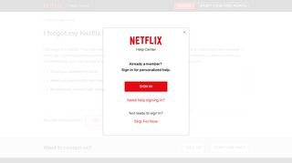 
                            4. I forgot my Netflix login or password - Netflix Help Center - Www Netflix Com Uk Login