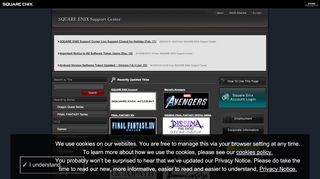 
                            5. I forgot my SQUARE ENIX ID/Password and Security Question ... - Square Enix Account Management System Portal Page