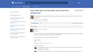 
                            5. I have a dollar sign in my chat window. How do i ... - Facebook - Chat Sign In Facebook