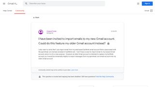 
                            6. I have been invited to import emails to my new Gmail account ... - Sprintmail Email Login