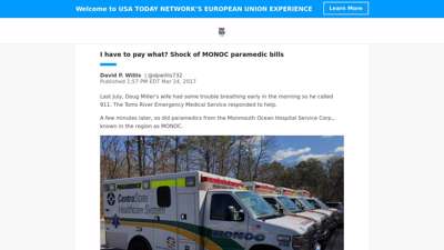 I have to pay what? Shock of MONOC paramedic bills