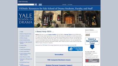 
                            6. I Need Help With ... YSDinfo: Resources for Yale School ...