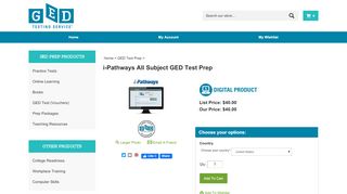 
                            3. i-Pathways All Subject GED Test Prep - GED Marketplace - I Pathways Sign In