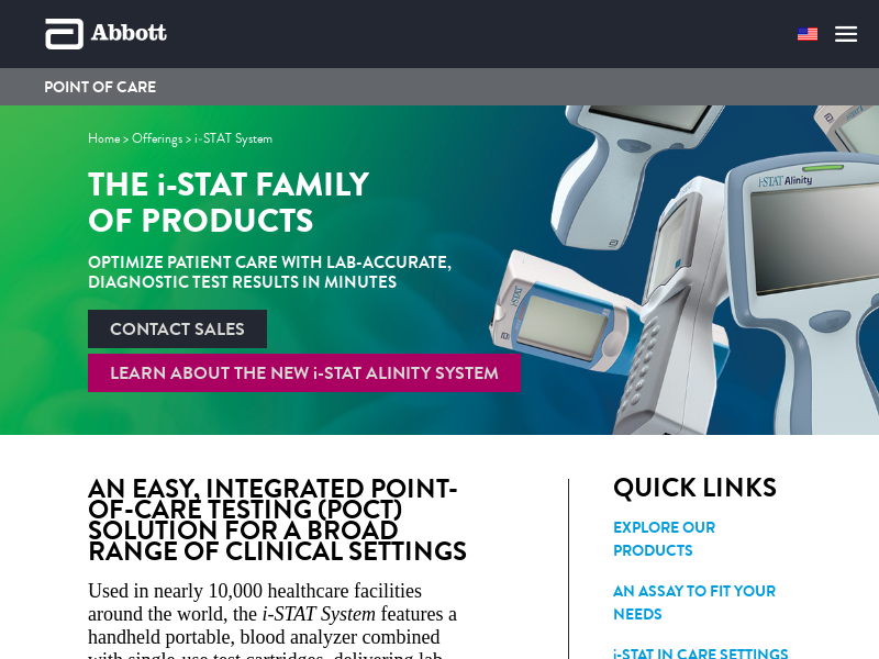 i-STAT System | Abbott Point of Care