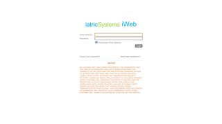 
                            8. iatricSystems iWeb - Iweb Portal
