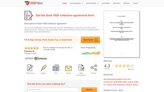 
                            5. Ibew 1620 Collective Agreement - Fill Online, Printable ... - Ibew 1620 Sign In