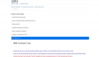 
                            5. IBM Contact List – IBM India Separations - Ibm Ex Employee Portal