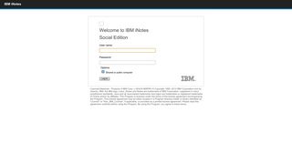 
IBM iNotes Login
