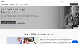 
                            4. IBM Micromedex with Watson - Overview | IBM - Www Micromedex Com Portal
