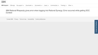 
IBM Rational Rhapsody gives error when logging into ...
