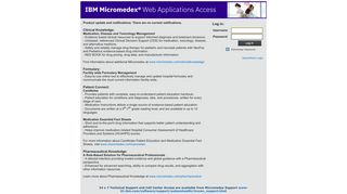 
                            2. IBM Watson Health Products: Please Login - Micromedex Redbook Portal
