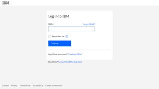 
                            2. IBMid - Sign in or create an IBMid - Ibm Watson Bluemix Portal
