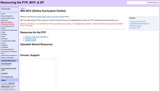 
                            9. IBO OCC (Online Curriculum Centre) - Resourcing the PYP ... - Ib Occ Portal